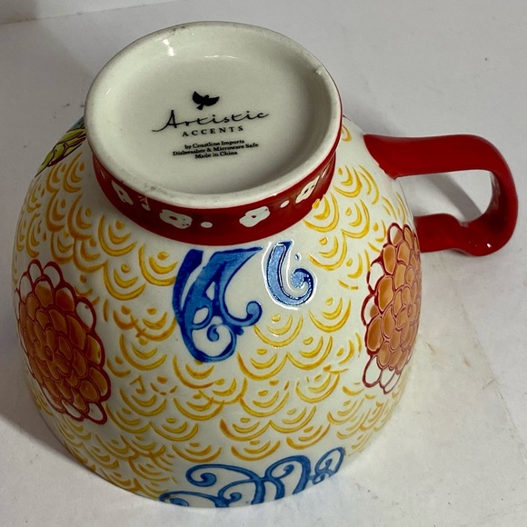 COLORFUL ARTISTIC ACCENT OWL MUG - Picture 5 of 8